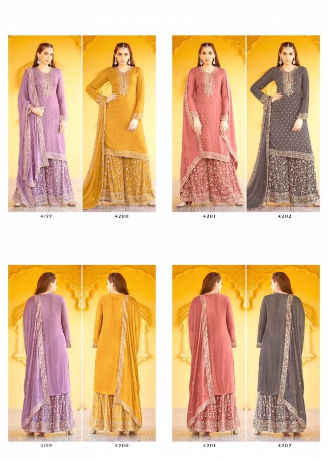 Ramadan Series 4199 Heavy Wedding Wear Embroidery Salwar Suits Collection